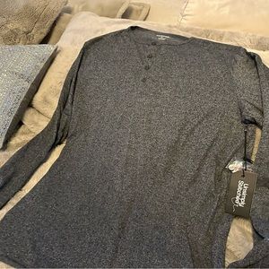 Nwt UNSIMPLY STITCHED XL LONG SLEEVE COTTON 1/4 BUTTON DOWN